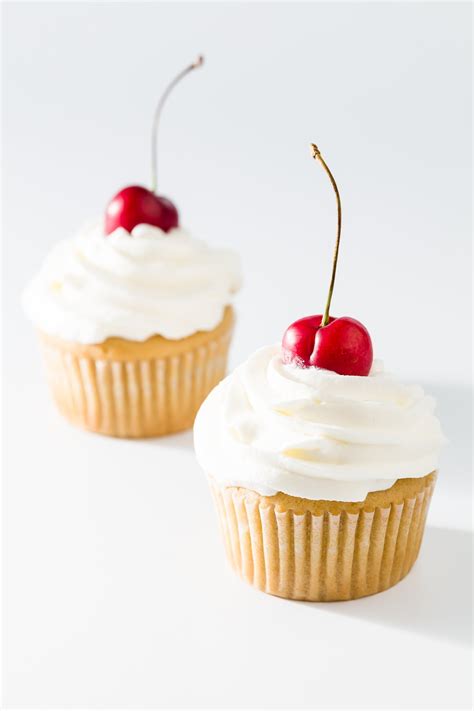 Cherry Cupcakes Using Fresh Or Maraschino Cherries
