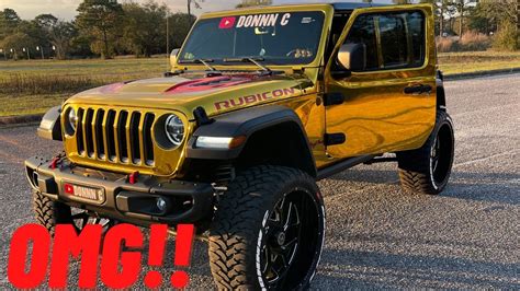 My Chrome Gold Jeep Wrangler Is Finally Complete Review Youtube