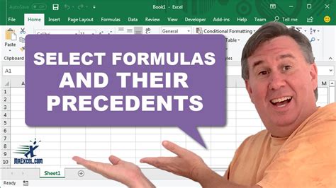 Excel Select All Formulas And Their Precedents Episode Youtube