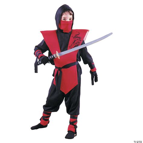Boys Red Ninja Costume Oriental Trading