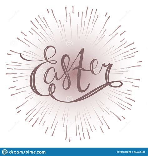 Lettering Happy Easter Greeting Easter Inscription For Cards Posters
