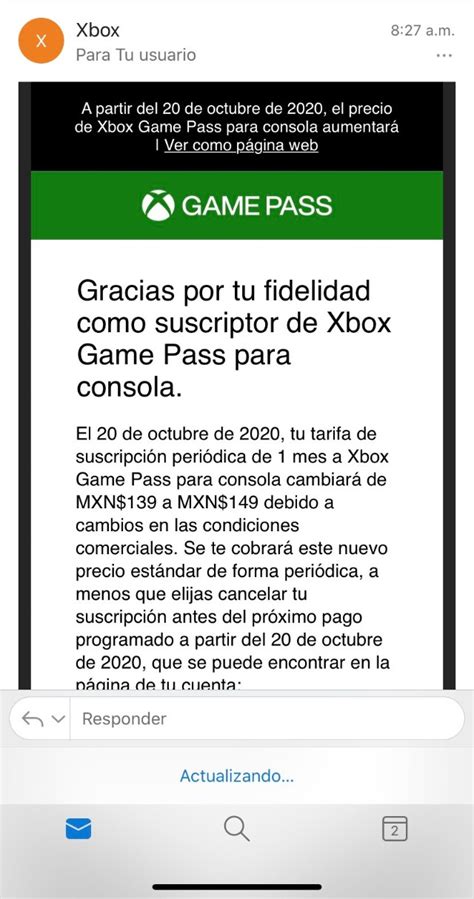 Xbox Game Pass Y Live Suben De Precio En México Código Espagueti