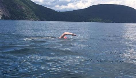 At 49 Swimmer Basks In Glow Of Swimming Length Of Lake George Local