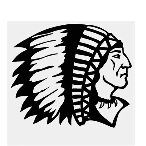 Wholesale 10pcslot 20pcslot Indian Chief Sticker Vinyl Decal Car Window Native American