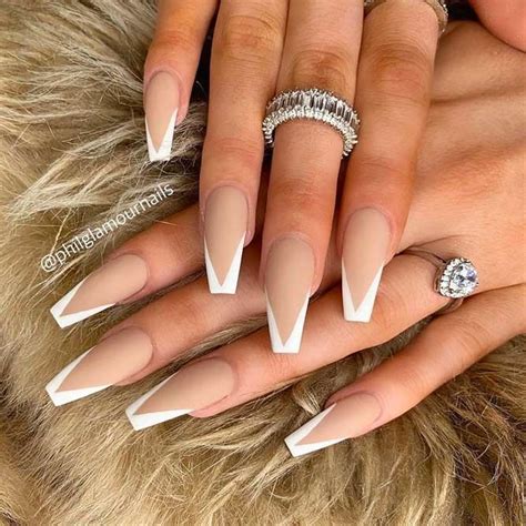 30 Coffin Nail Designs Youll Want To Wear Right Now Coffin Tip Nails