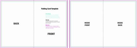 Half Fold Card Template Word Unique 12 Blank Half Fold