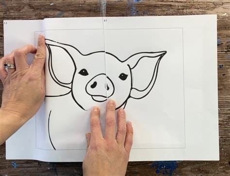 Pig Painting Step By Step Acrylic Tutorial For Beginners