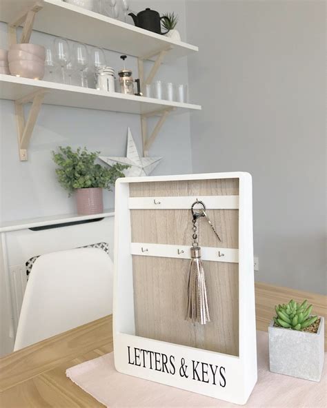 Wooden Letter And Key Rack Wooden Letters Wooden Wooden Rack