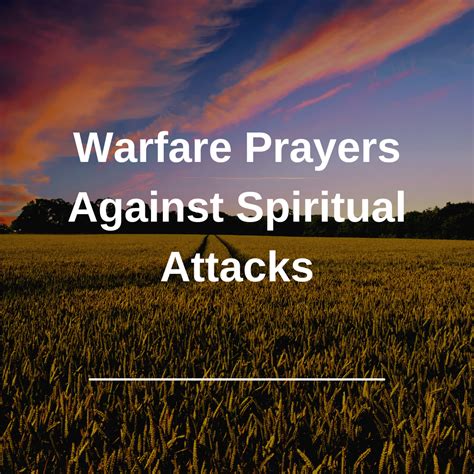 Warfare Prayers Against Spiritual Attacks Fire 4 Fire Prayer