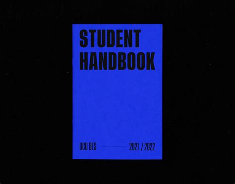 Student Handbook Back Cover Behance