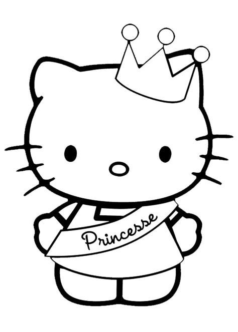 Dibujos Para Colorear Hello Kitty Princesa Dibujos Para Colorear De Reverasite