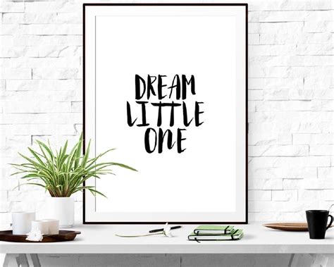 Dream A Little Dream Of Me Tekst - Poster met motivatie tekst Dream Little One | Tekst | Prints & Posters