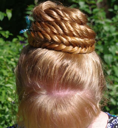 Roll up your first braid into a bun and. Braids & Hairstyles for Super Long Hair: Herringbone ...