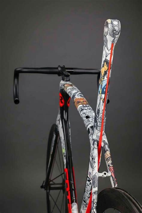 Art Design Pop Comic Bicycle Frame Peinture Velo Velo Design