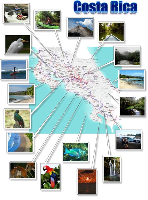 Lonely planet photos and videos. Costa Rica- free printable map download