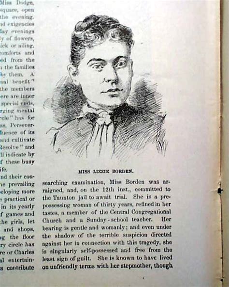 1892 Lizzie Borden Axe Murders