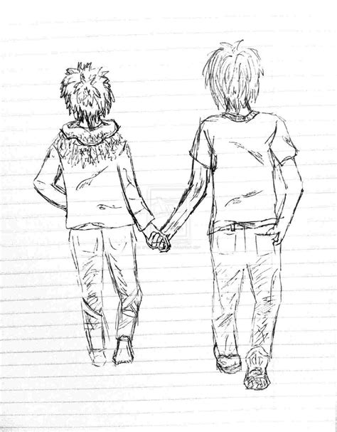 Two People Holding Hands Drawing At Explore