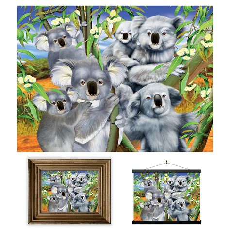 Buy 3d Livelife Lenticular Wall Art Prints Koala Cuddle From