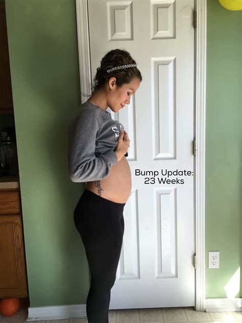 23 Weeks Pregnant Bump