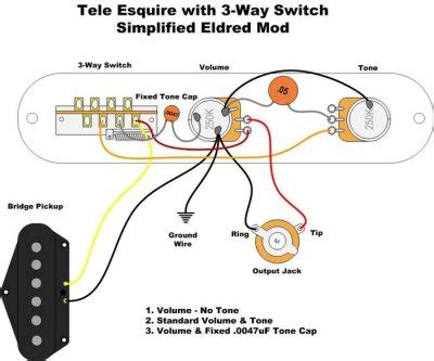 Separate pickup cover ground wire. Telecaster Wiring Diagram Import Switch