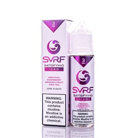Svrf Satisfying Iced 60ml Vape Juice Best Price 1095 Vaposearch