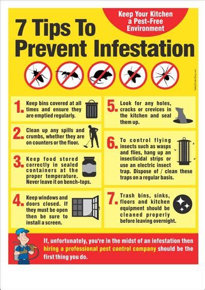 Get to know more about how you can prevent pest infestation by checking for early warning signs. Food Safety Posters | Safety Poster Shop | Food safety ...