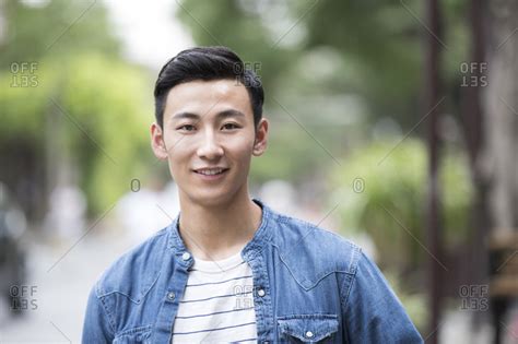 Portrait Of Young Chinese Man Stock Photo Offset