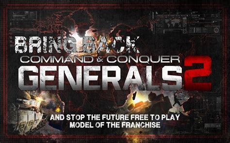 Petition For Ea To Bring Back Generals 2 Please Sign If You Wish For