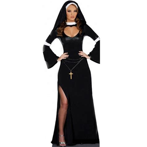 Adult Holy Sister Nun Halloween Costumes Sexy Nun Costumes For Women
