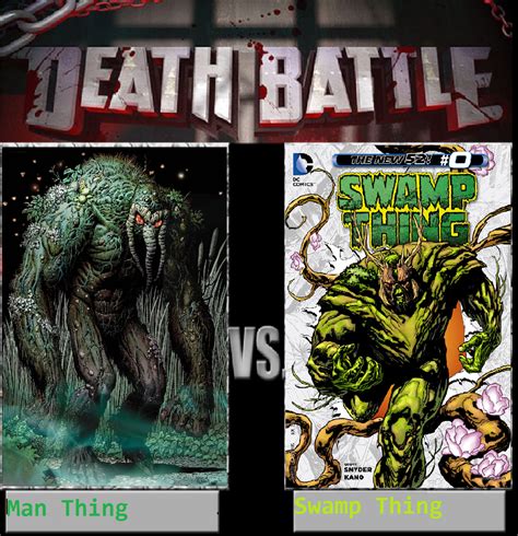 Man Thing Vs Swamp Thing By Keyblademagicdan On Deviantart