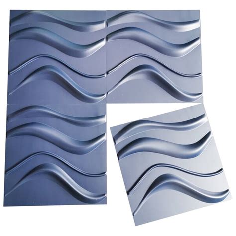 Art3d Wave Blue 3d Pvc Wall Panel 197 In X 197 In And Reviews