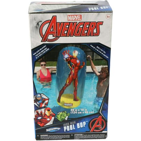 Swimways Marvel Avengers Inflatable Pool Bops And Water Activities