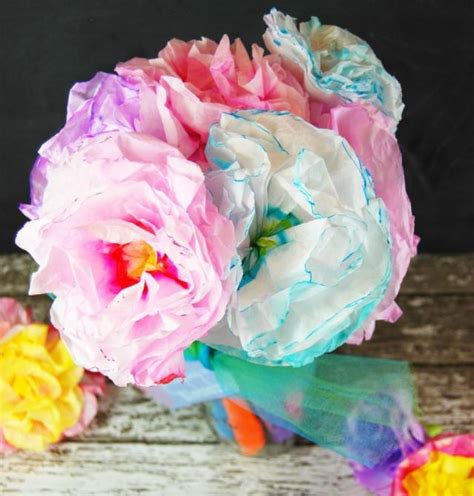 Teacher T Coffee Filter Flower Pens The Tiptoe Fairy