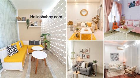 inspirasi desain ruang tamu sederhana  menarik helloshabbycom