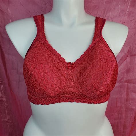 Playtex 18 Hour Bra Women S Size 40b Red Lace Sexy Sissy Pin Up Y2k Ebay
