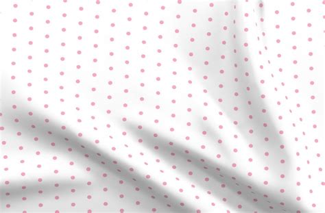 Mini Dot Pink Dots Fabric White And P Spoonflower