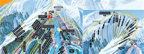 Aspen Highlands Trail Map Piste Map Panoramic Mountain Map