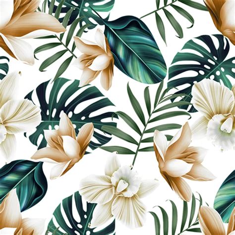 Val Tropical Flowers 10 L X 24 W Peel And Stick Wallpaper Roll