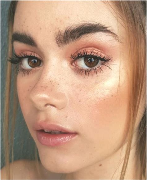 Gorgeous Makeup Freckles Makeup In Freckles Makeup Wedding Makeup For Brown Eyes Peachy