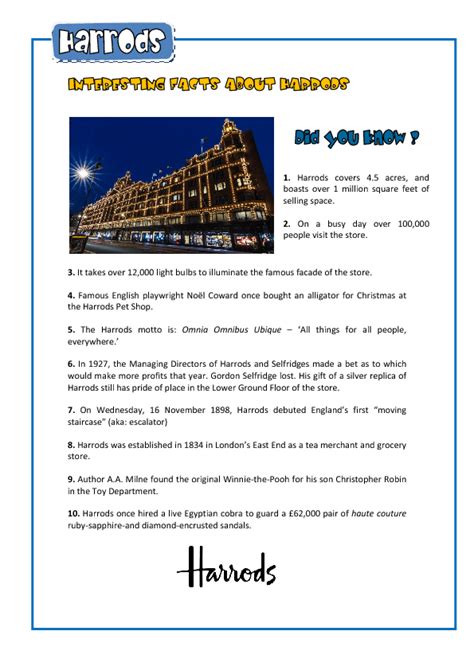Interesting Facts About Harrods