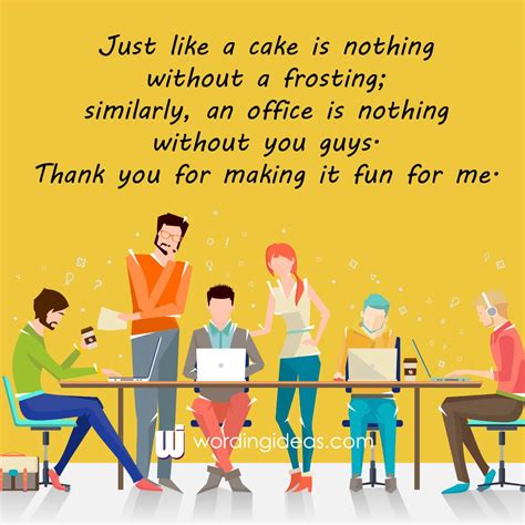 20 Thank You Messages For Colleagues At Work Wording Ideas
