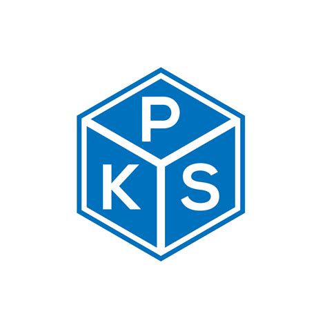 Pks Letter Logo Design On Black Background Pks Creative Initials