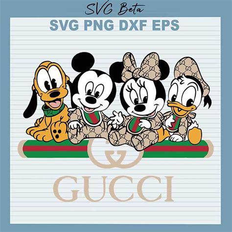 Disney Mickey Mouse And Friend Gucci Svg Disney Mickey Donald Svg