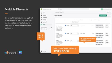 Multiple Discounts Easily Manage Multiple Discounts On Your Store