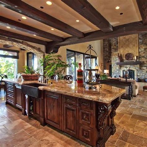 Tuscan Kitchen Centerpiece Tuscankitchens Decoracion De Interiores Cocina Elegantes Casas