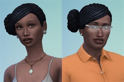 Braid Bun Side Age Conversion By Bloodredtoe At Mod The Sims Sims 4