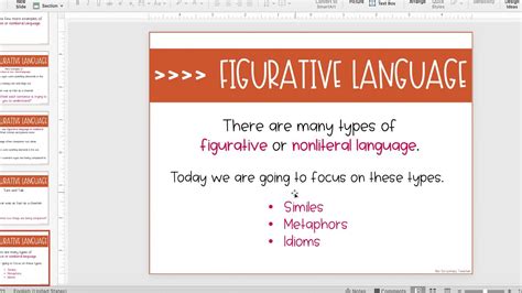 The figurative language online games and practice lists from spellingcity work together to reinforce lessons. figurative language lesson - YouTube