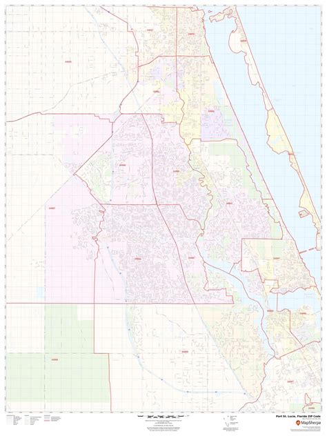 St Lucie County Zip Code Map Map Of Interstate