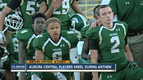 Aurora Central High School National Anthem Protest Continues Youtube
