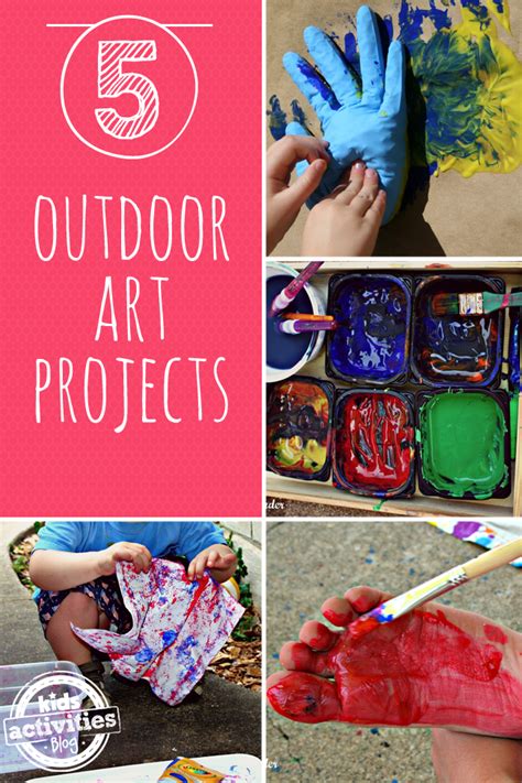 5 Outdoor Kids Art Projects